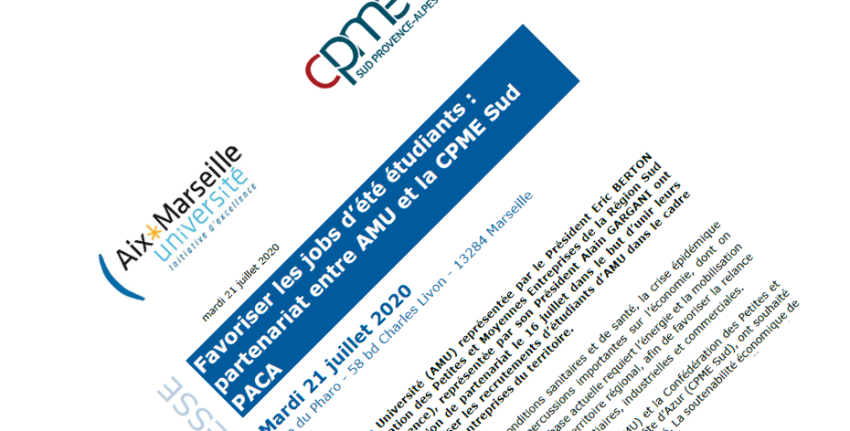 CP Signature de partenariat AMU-CPME