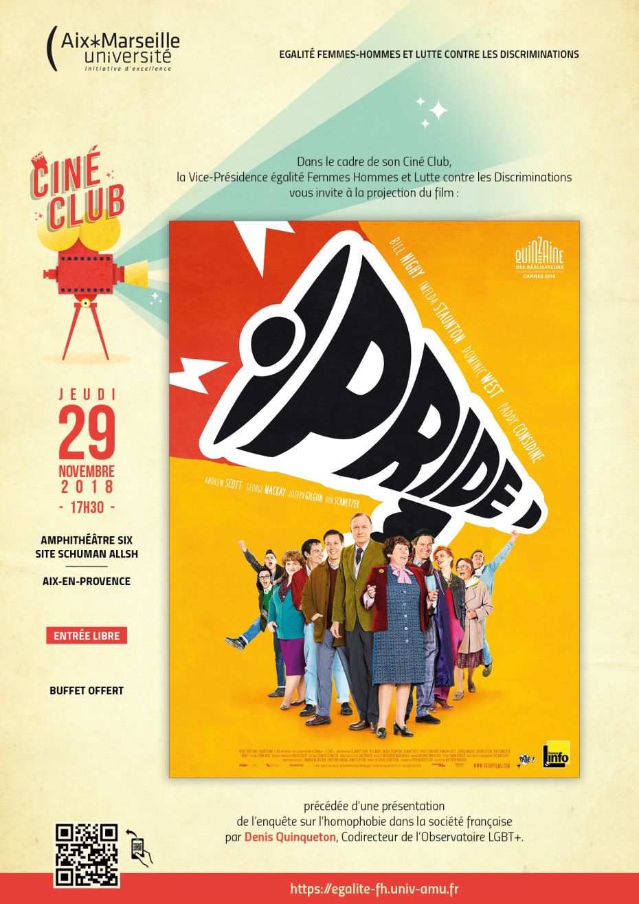 Affiche ciné-club film Pride