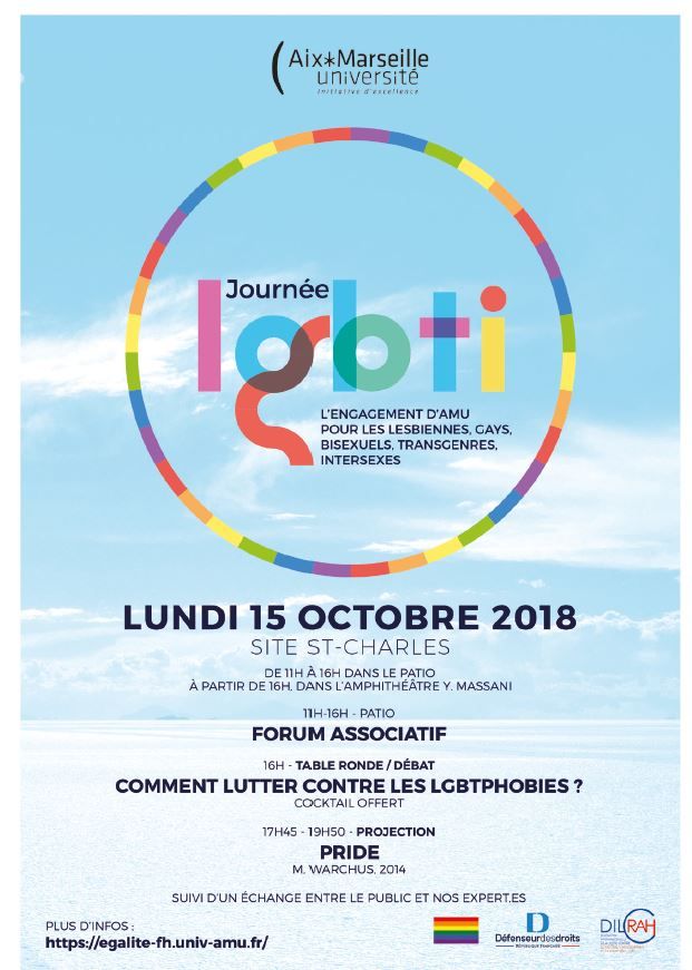 Affiche journée LGBTI 15 octobre 2018