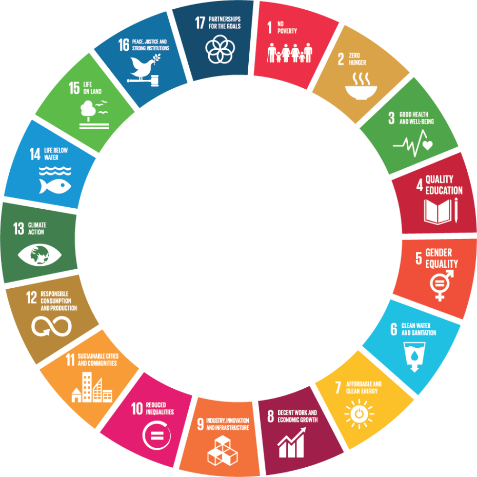 Roue des objectifs de développement durable ONU