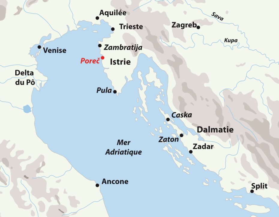 Poreč en Istrie, Croatie