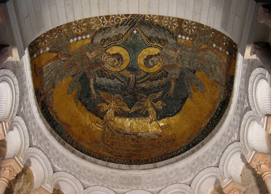 Germigny-des-Prés, oratoire, mosaïque de la conque absidale