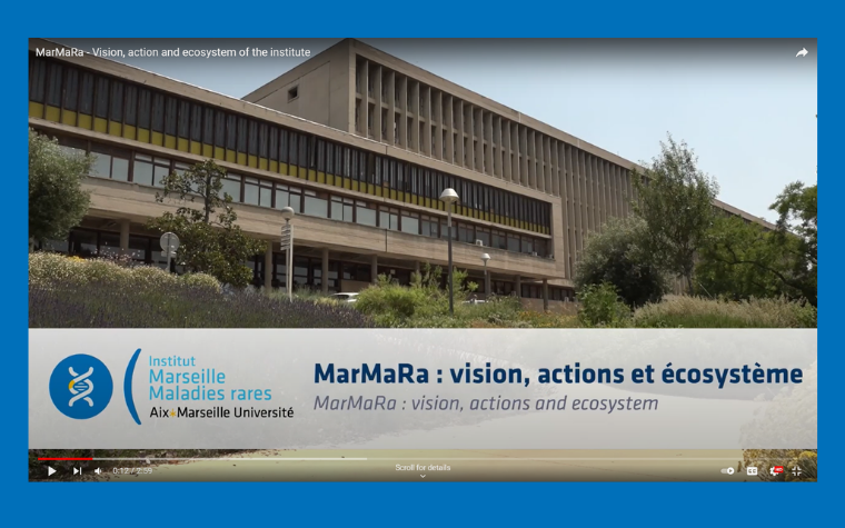 Vidéo YouTube - "MarMaRa - Vision, action et écosystème"