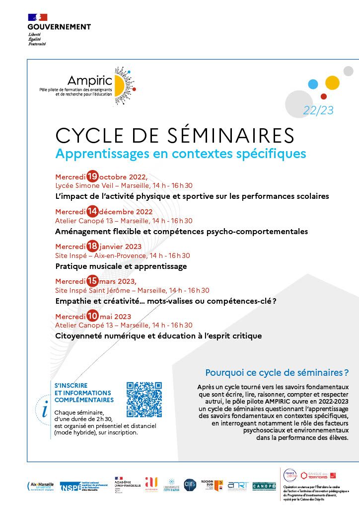 Programme cycle des séminaire 2022-2023 AMPIRIC