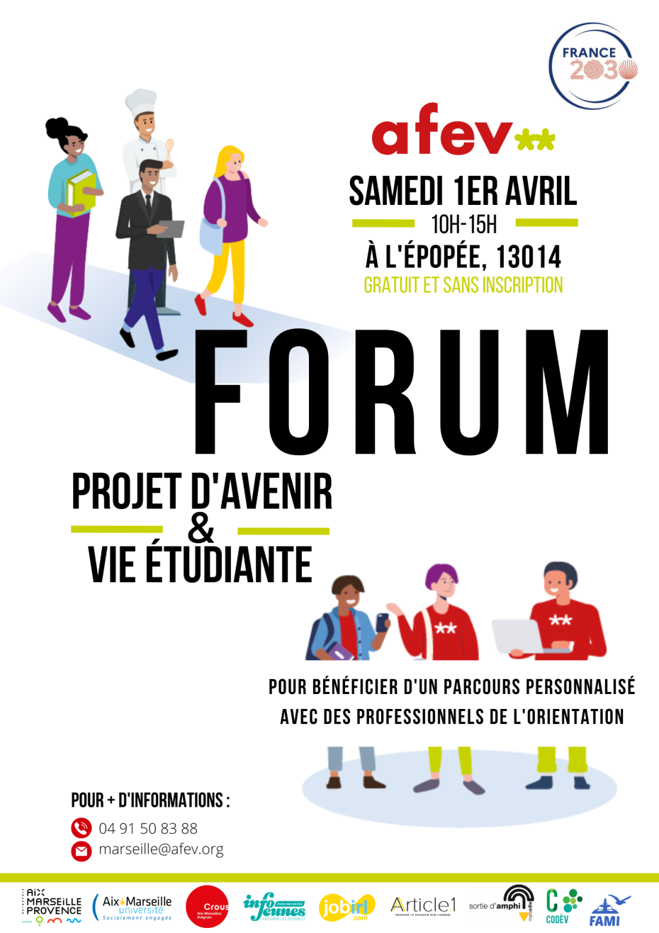 Affiche-Flyer _ Forum Projet d'avenir et Vie étudiante