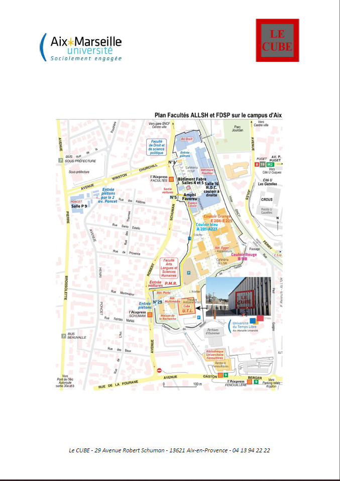Plan du campus Schuman