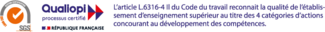 Logos ISO et Qualiopi